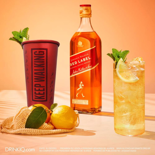Whisky Johnnie Walker Red Label 1l + Vaso Termosensible