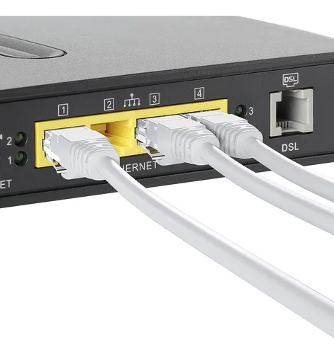 Cable De Red Ethernet Rj45 Utp Cat6 15 Metros Armado Blanco