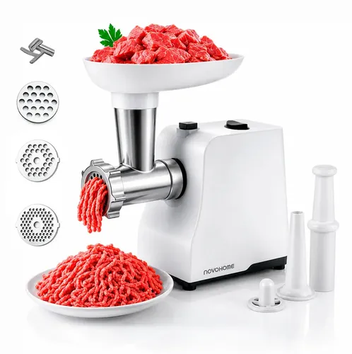 Picadora de Carne Eléctrica Novohome Acero Inoxidable