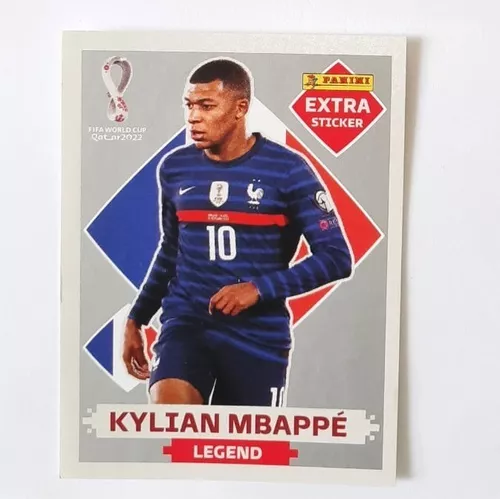 Figurinha Extra Sticker Bordô Mbappe Copa Do Mundo 2022