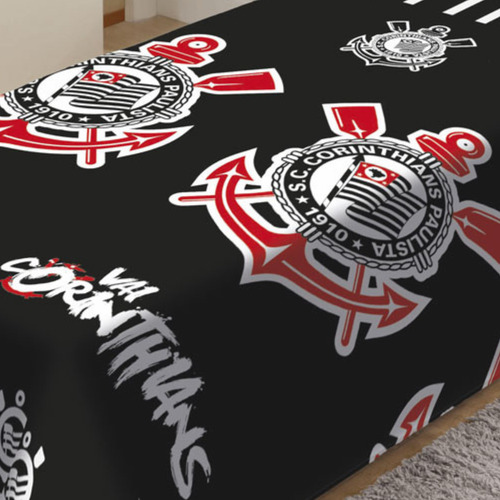Cobertor Vai Corinthians Manta Quente Cama Solteiro Curintia