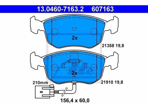 Balatas Delanteras Ford Mondeo Ii 2.5 24v 1998 Turnier (bnp)