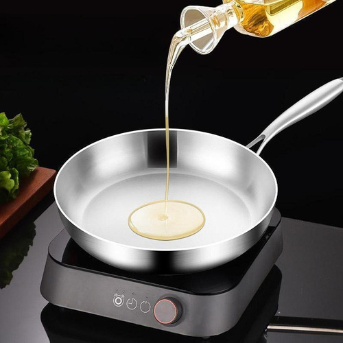 Sartén De Acero Inoxidable Para Cocina Moderna 28cm