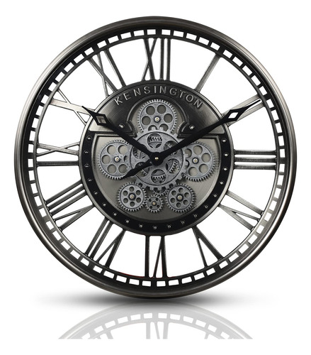 Clxeast Reloj De Pared Moderno Con Engranajes Moviles Para D