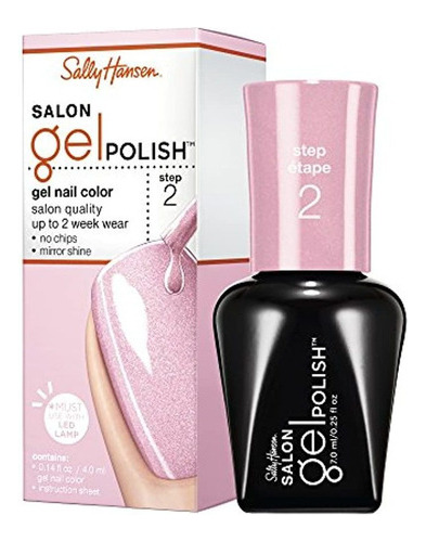 Sally Hansen Salon Gel Polish, Rosey Cheeks, 0.25 Onza