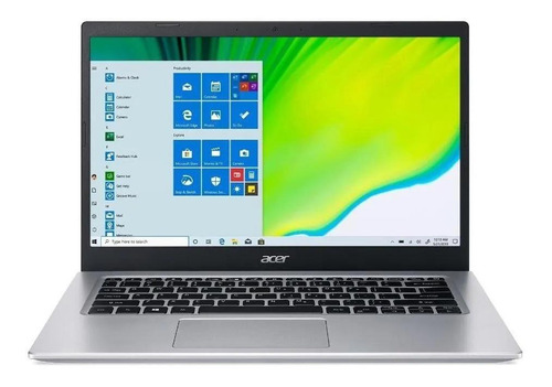 Notebook Acer Aspire 5 A514-53 plata 14", Intel Core i5 1035G1  8GB de RAM 256GB SSD, Intel UHD Graphics G1 60 Hz 1366x768px Windows 10 Home