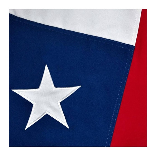 Bandera Chilena 120x180 Cms Estrella Bordada - Calidad