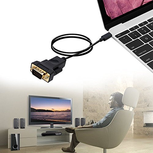 Usb-c A Vga, Cabledeconn Thunderbolt 3 Tipo C A Vga Macho Co