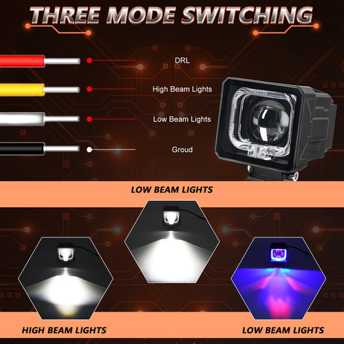 Luces Led Tipo Cápsula De 3 Pulgadas, Luces De Conducción To