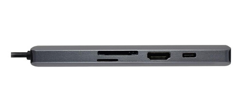 Imagen 4 de 6 de Hub Usb Tipo C 3.1 A Hdmi Usb 3.0 Tf Sd Rj45 Pd Usb-c Dock