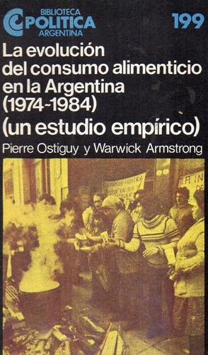 Ostiguy Evolucion Del Consumo Alimenticio Argentina 1974 84