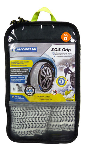Imagen 3 de 11 de Cadena Para Nieve Tela Sos Grip 9 Michelin Sos9