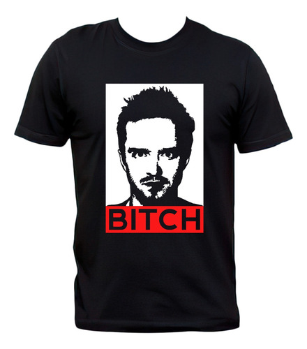 Remera Negra Breaking Bad Jesse Pinkman Bitch