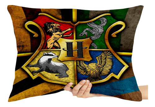 2 Capas Pra Travesseiro Harry Potter Hogwarts Casas House