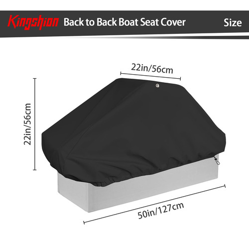 Kingshion - Funda Impermeable Para Asiento De Barco De Espal