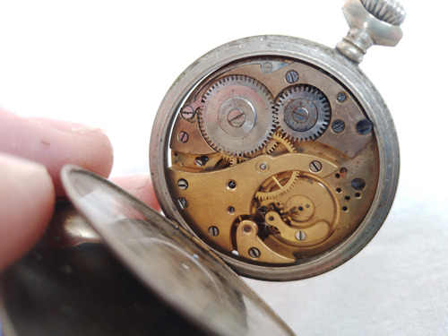 Antiguo Reloj De Bolsillo, Para Repuesto Con Faltantes Roto (Usado)