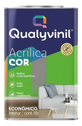 Tinta Antimofo Acrílica Econômica Qualyvinil