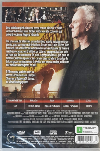 Dvd O Diabo No Banco Dos Réus Malcolm Mcdowell Lacrado Origi