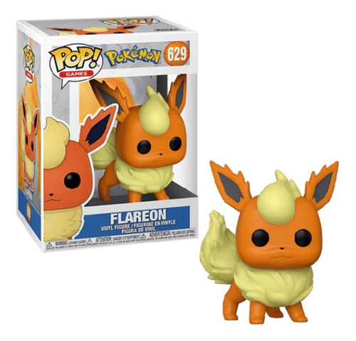 Imagen 1 de 4 de Funko Pop! Games Pokémon - Flareon #629 - Original