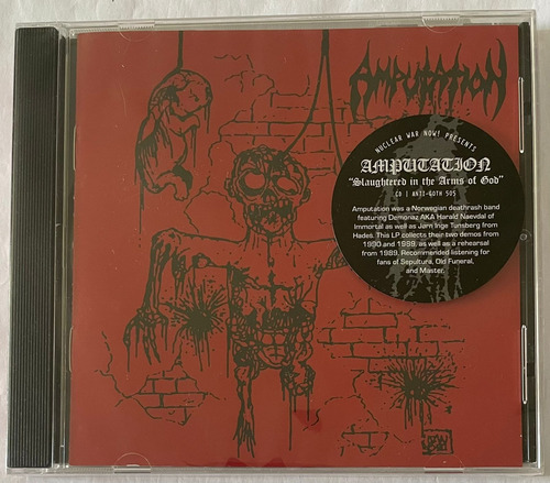 Amputation - Slaughtered In The Arms Of God Cd Immortal