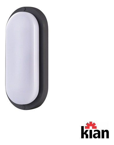 Kit 15 Arandela Tartaruga Preta Ip65 12w Branco Neutro 4000k