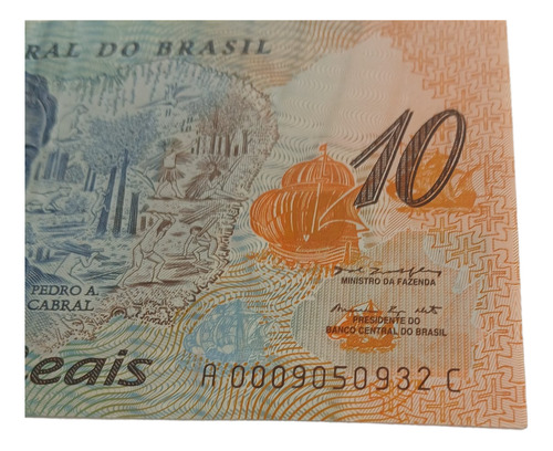 C 331 - Rara Cédula De 10 Reais Com Erro - Ac No Lugar De Ad (Usado)