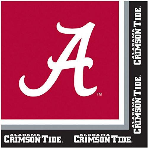 Servilletas De Universidad De Alabama Crimson Tide, Paq...