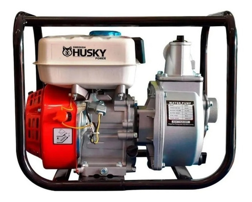 Motobomba Husky 2x2 A Gasolina Agrícola De Riego Motor 6.5hp
