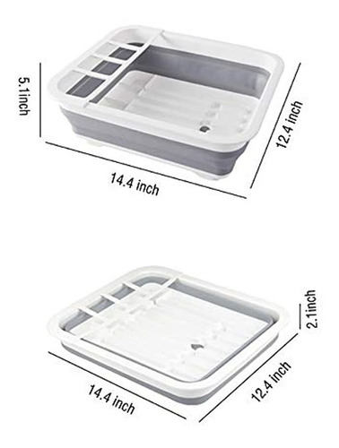 Ahyuan - Escurridor Plegable Para Platos De Vajilla, Escurri