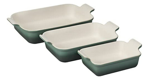 Set De 3 Bandejas Rectangulares  Stoneware, Artichaut.