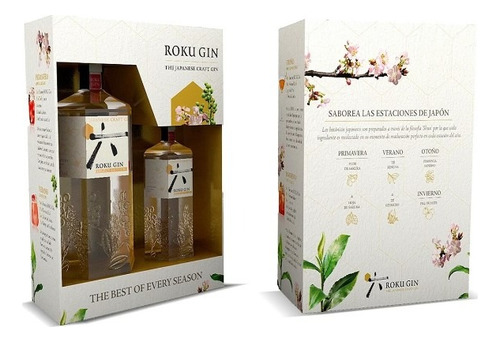 Gin Roku Pack 700ml+200ml Con Estuche Bostonmartin