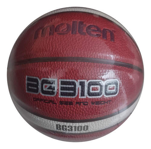Balón De Básquetbol Molten Fiba Bg3100 Nº 7 Color Tamaño 4 Para  Adultos De Interior