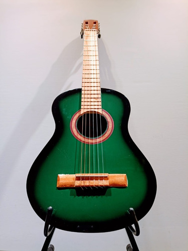 Guitarra Niño Criolla Tronador Verde Tamaño 3/4