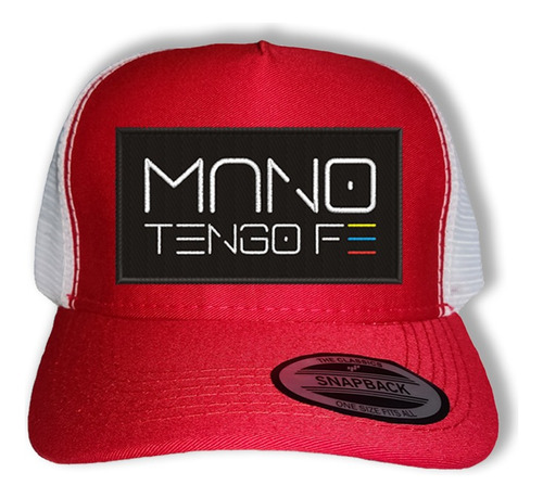 Gorra Mano Tengo Fe Vinotinto Camionera Snapback