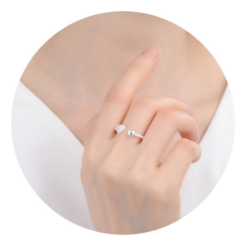 Anillo Ajustable De Plata 925 (lan02)