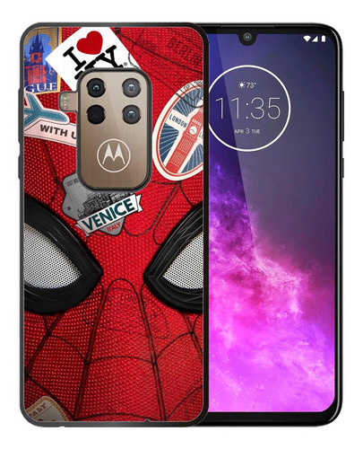 Funda Para Moto One Zoom Spiderman Lejos De Casa Tpu