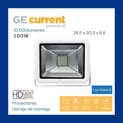 Reflectores Led Empotrable  100w 6500k 120-277v G2