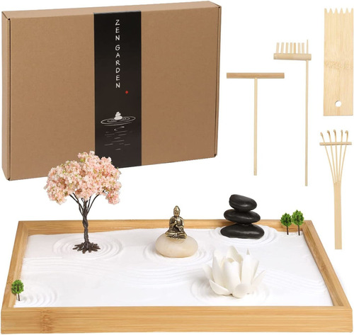 Kit De Jardín Zen Para Escritorio De Oficina, Decoraci...