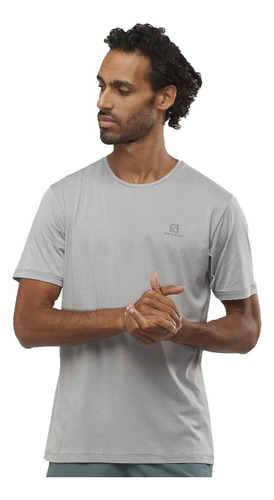 Salomon Agile Training Tee M Playera Para Hombre, Heather,
