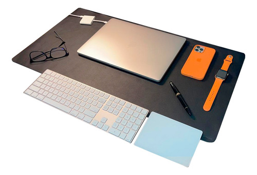 Deskpad Mouse Pad Grande Minimalista 140x40 Cm Couro Natural
