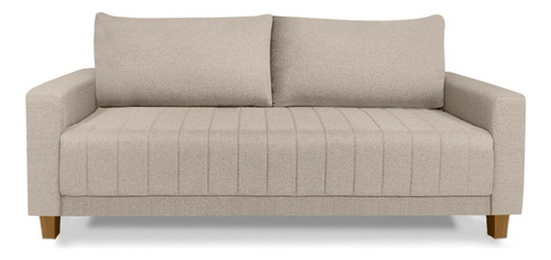 Futon Sofá Requinte Namoradeira Confortável Em Linho Para Sala De Estar E Recepção - Lv Móveis