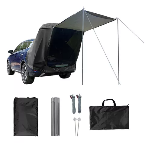 Tienda de campaña al aire libre - Toldo de camping para coche, tienda de  campaña para portón trasero, carpa para techo de coche, tienda de campaña