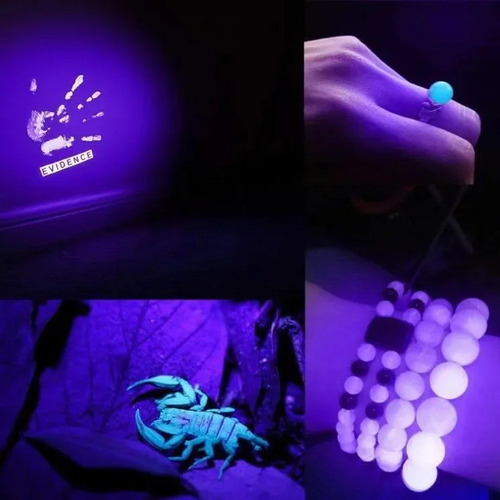 Linterna Uv Única De 100 Led - Linterna Uv Multifuncional