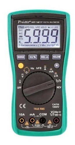 Imagen 3 de 5 de Tester Multimetro Voltimetro Autorango Digital Capacimetro