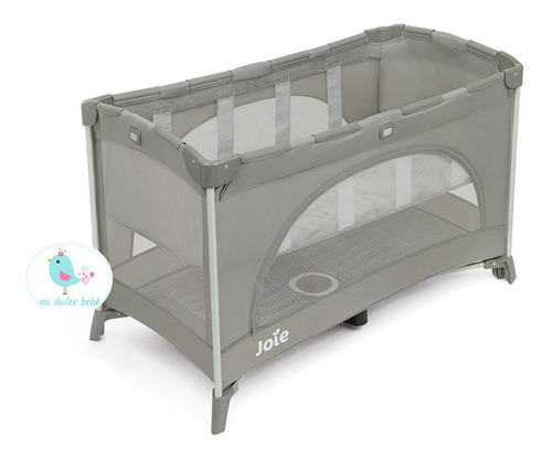 Imagen 4 de 10 de Cunas Bebe Cuna Corral De Viaje Joie Allura 120 Gray Flannel
