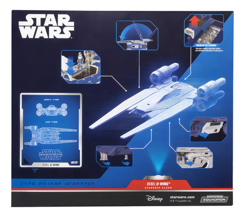 Nave Rebel U Wing Micro Galaxy Squadron Jazwares Disney