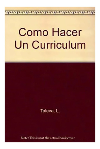 Como Hacer Un Curriculum Vitae - Taleva - #d