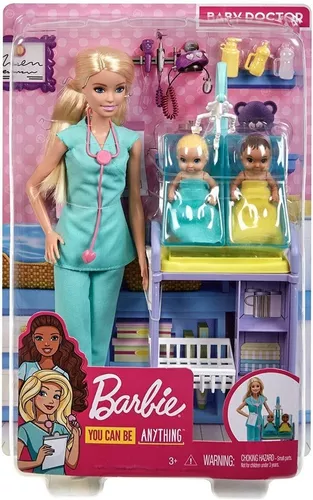 Boneca Barbie Profissões Médica Pediatra - Original Mattel