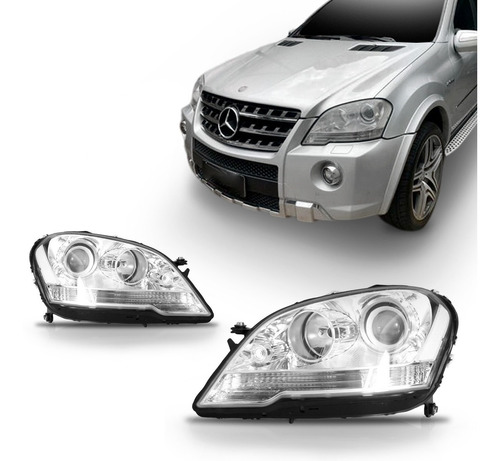 Farol Mercedes Ml 63 Amg 320 350 500 2009 2010 11 Com Xenon