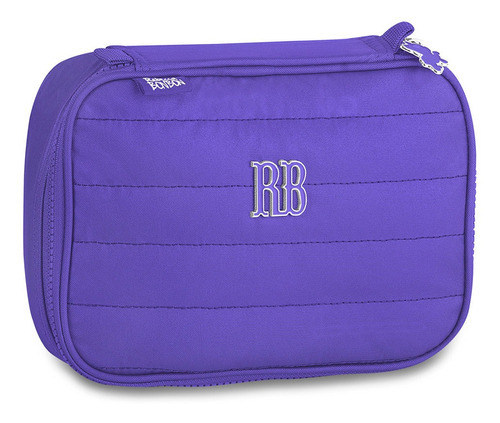 Kit Mochila Rebecca Bonbon Rb Feminina Escolar Com Estojo Cor Roxo
